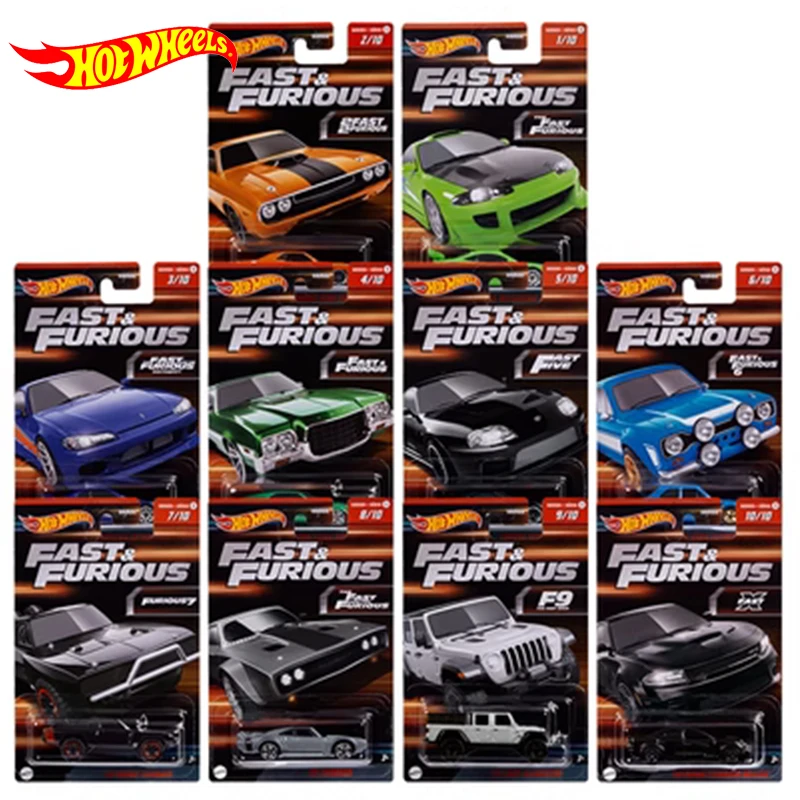 Original Hot Wheels Premium Car Fast & Furious Diecast 1/64 Vehicles Series Dodge Charger Ice Charger Jeep Boy Toys for Children