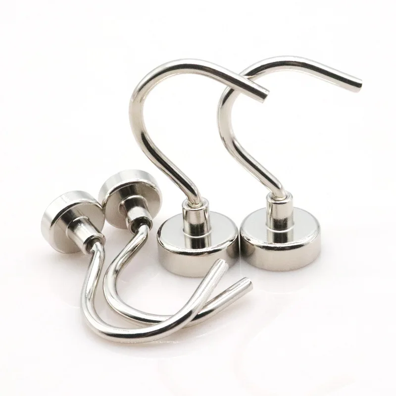 

Сильные магнитные большие крючки, неодимовый магнитный крючок для кухни, дома, 10 шт., диаметр 16 мм, диаметр 20 мм