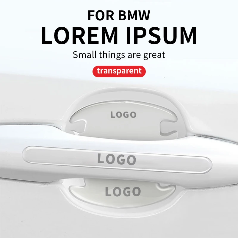 

Car Wrist of Door Protective Film Door Handle Bowl Trim Stickers For BMW E46 E90 E60 F10 F30 F20 E39 E87 E92 G30 E36 Accessories