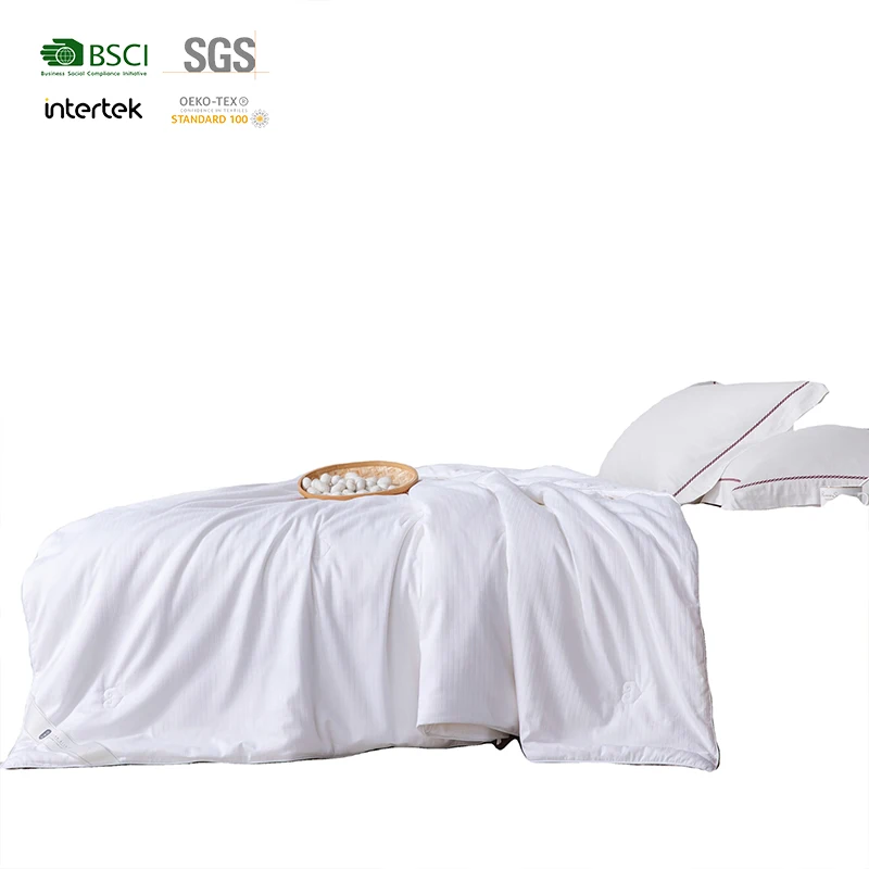 

A3 Full 67*87" Custom Duvet Anti-Microbial Treated Comforter Cotton stripe Covered Bedding Adult Silk Quilt Cover