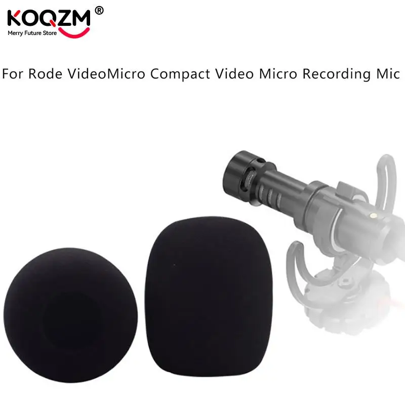 

2Pcs Microphone Windscreen Windshield Sponge Foam For Rode VideoMicro Compact Video Micro Recording Mic Drop Shipping