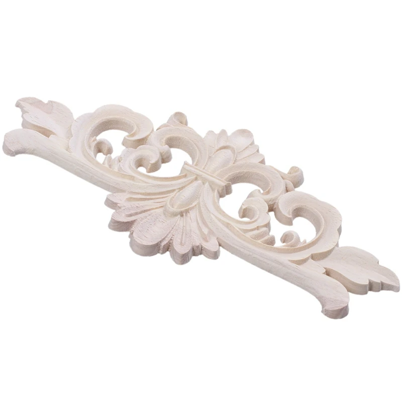 LBER 22x 10 см деревянная резная угловая аппликация декор с резным цветком резьба