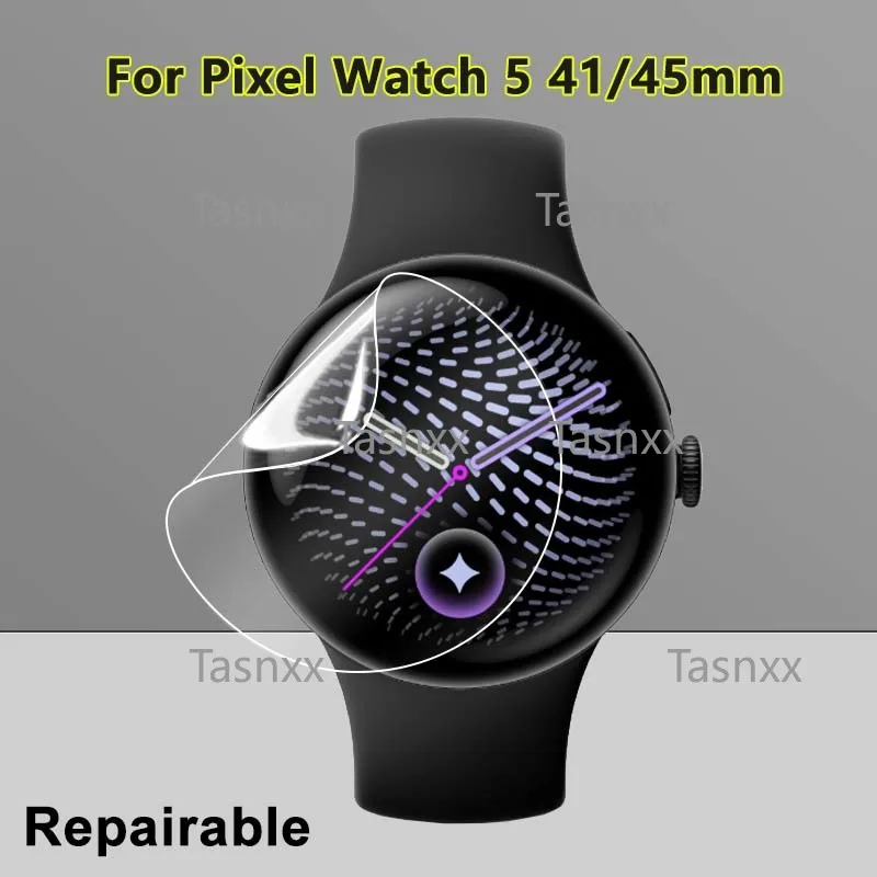 Фото Ультратонкая защитная пленка для экрана Google Pixel Watch 5 4 41 мм 45 мм, антицарапинная, мягкая, восстанавливаемая гидрогелевая пленка - не закаленное стекло №1