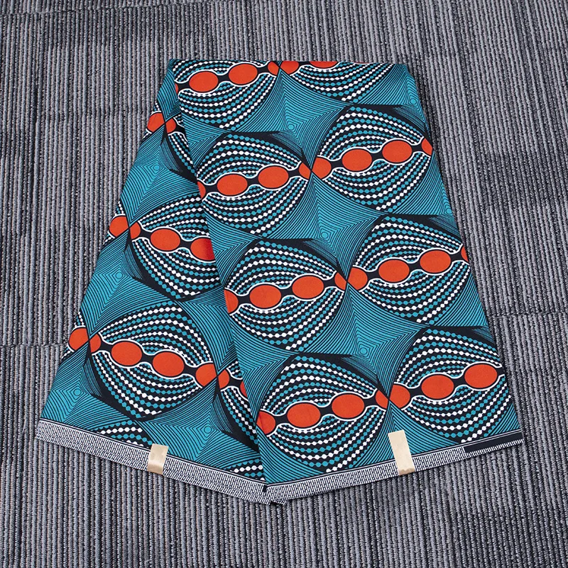 Ткань восковая Полиэстеровая с геометрическим узором, 91x112 см