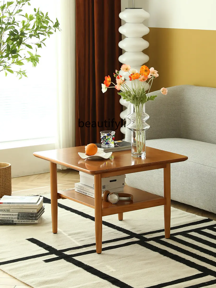 

Скандинавский квадратный журнальный столик zq из массива дерева домашний японский квадратный стол маленький Квадратный Журнальный Столик ...