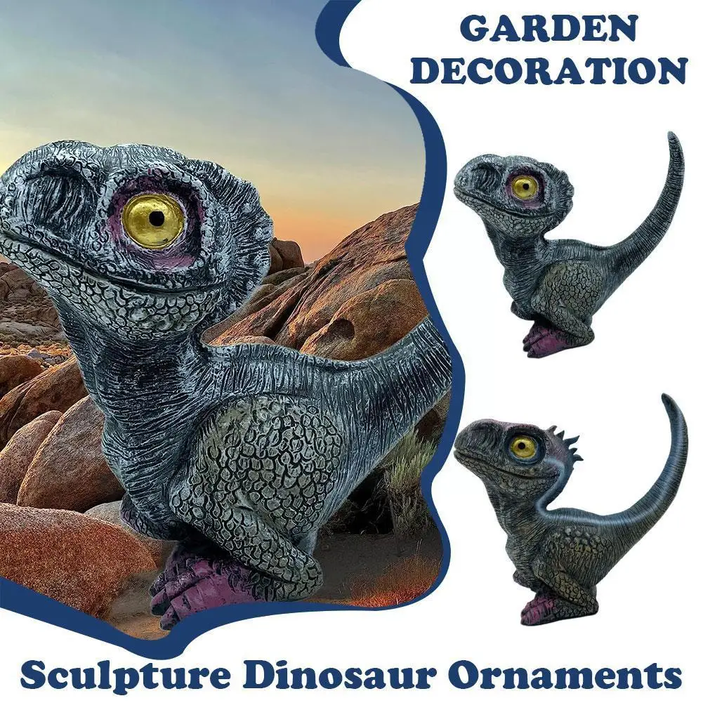 

Fashion Resin Sculpture Dinosaur Decoration Desktop Garden Office Courtyard Bedroom Collection Crafts Decoration Y2y5