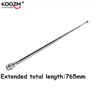 Телескопическая антенна 360 градусов, 765 мм, разъем Q9 BNC, Портативный FM-радиосканер VHF UHF TW