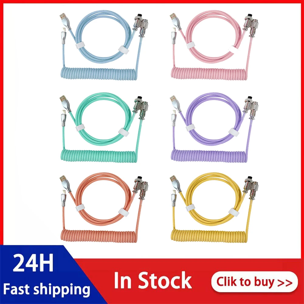 [&quot104keys Механическая клавиатура спиральный кабель тип провода C