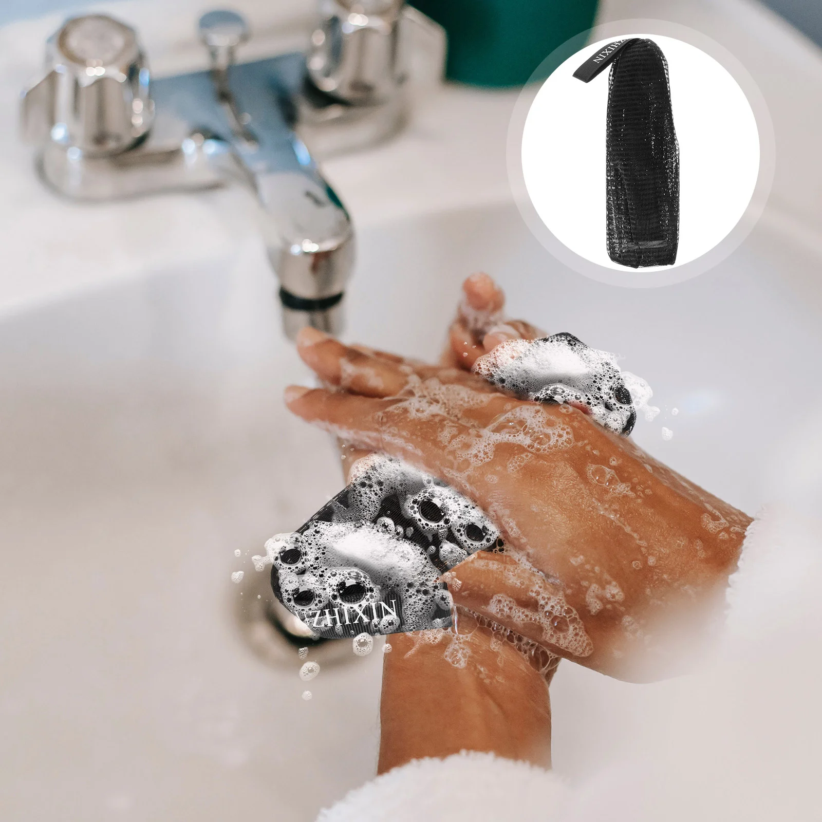 

Shampoo Bar Holder Mesh Soap Pouch Solid Shampoo Bar Bag Soap Bar Soap Sleeve