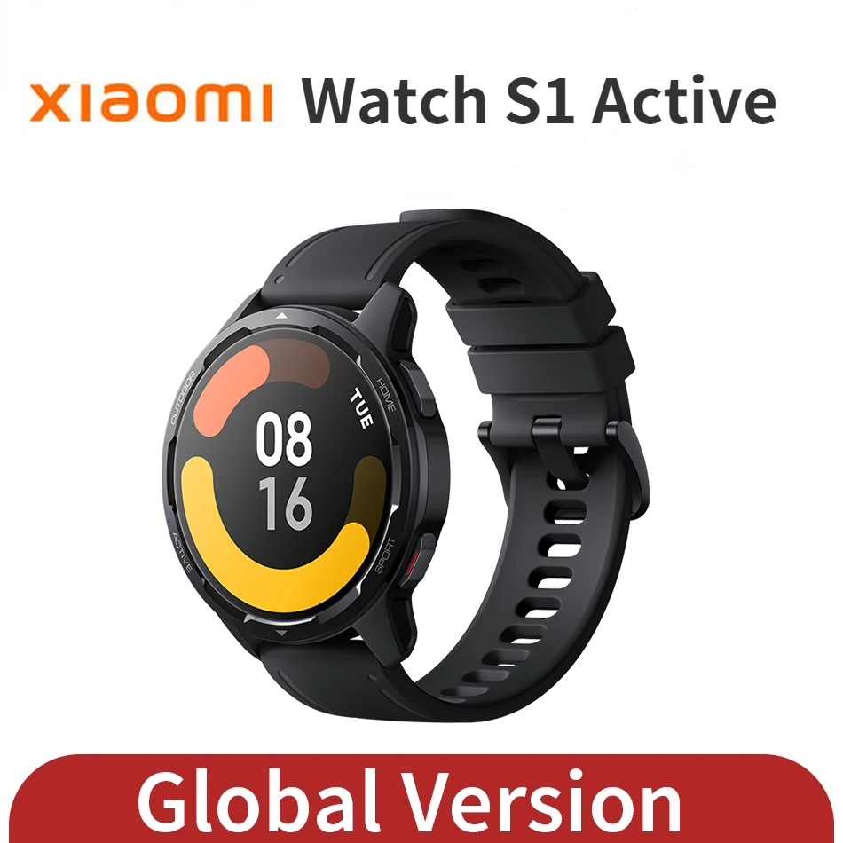 

Xiaomi Watch S1 Active 1.43 AMOLED Display Bluetooth Phone Calls GPS Mi Smartwatch Blood Oxygen 12 Days Battery Global Version
