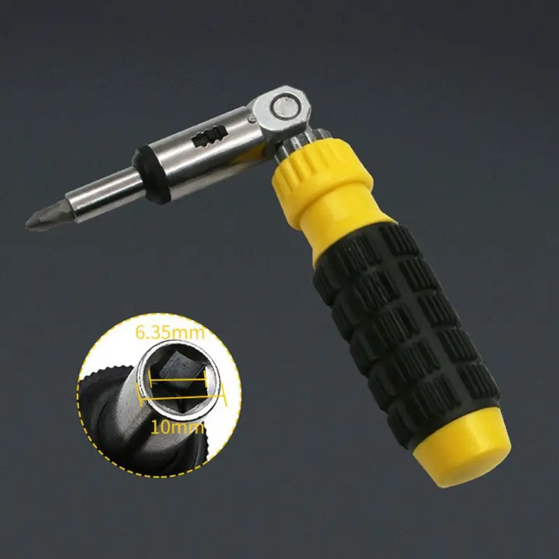 Многофункциональная храповая отвертка 0-180 градусов внутренний шестигранный