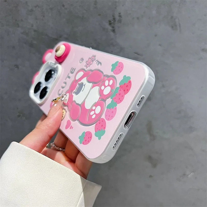Чехол Cute Disneies Winnie Lotso для Xiaomi Redmi 13C 9C 9T Note 7 8 9 9S 10 11 12 13 Pro K60 Ultra 4G 5G противоударная