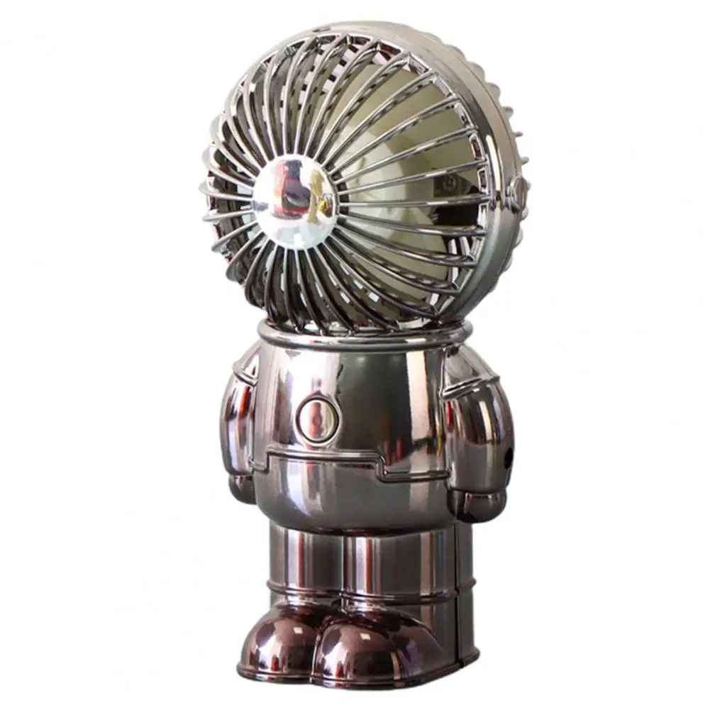 

Small Fan Rechargeable Low Noise USB Charging 2 Levels Adjustable Astronaut Shape Portable Fan Astronaut Shape Mini Fan