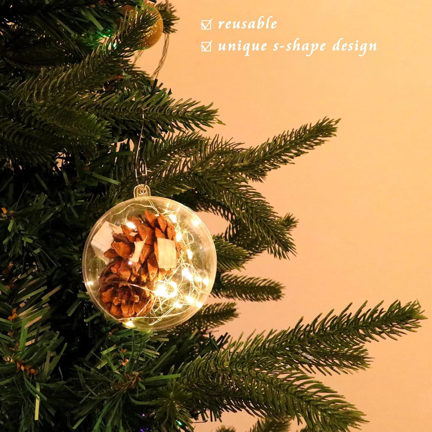 20-100 шт. крючки для рождественских украшений вешалки маленькие металлические