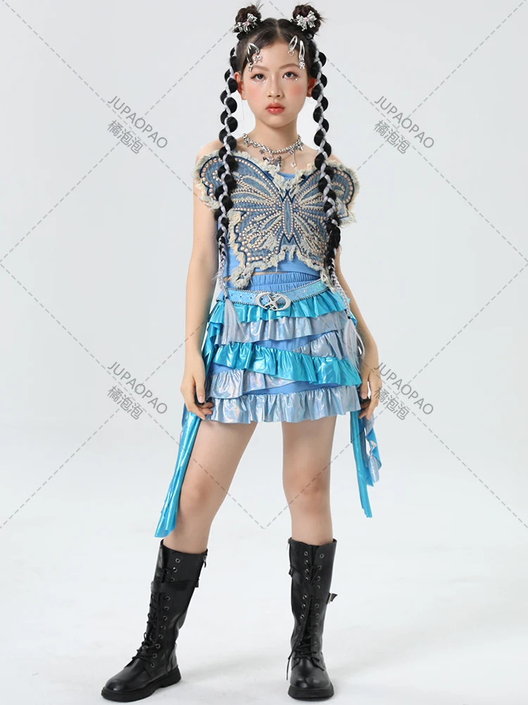 Модный свитшот для девочек в стиле хип-хоп контрастные свободные укороченные