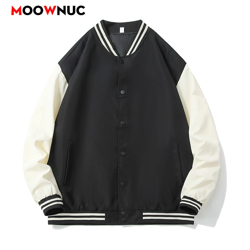 

Men's Jacket New Male Coats Windbreaker Overcoat Autumn 2023 Solid Outdoors Youth Windproof Hombre Casual Student Brand MOOWNUC
