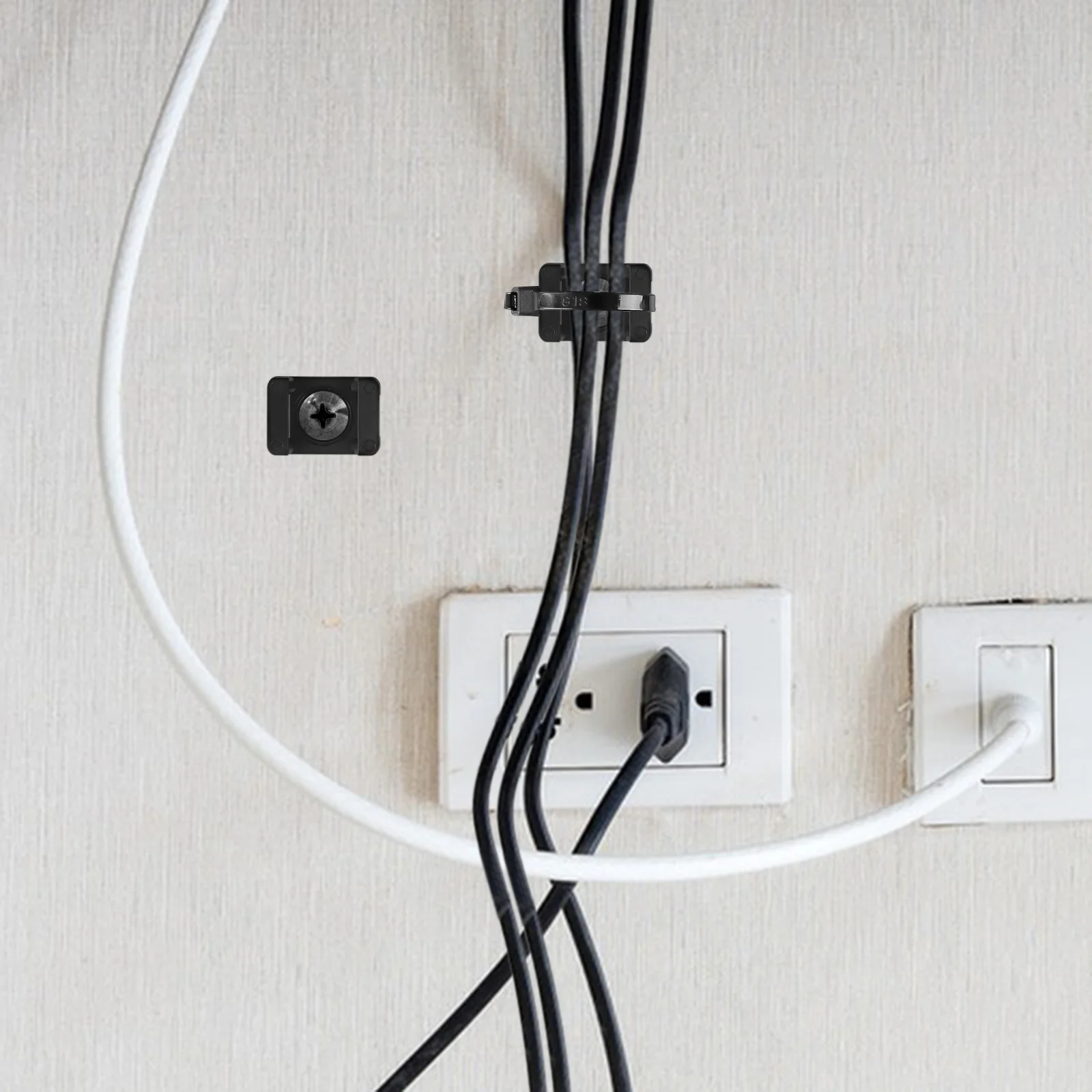 100 шт. держатель для проволоки седло типа крепления базовые кабельные стяжки на