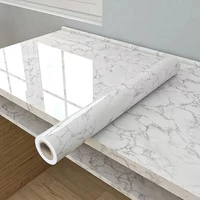 80cm widh marble wall sticker waterproof self adhesive vinyl wallpaper peel and stick removable thicken home decor