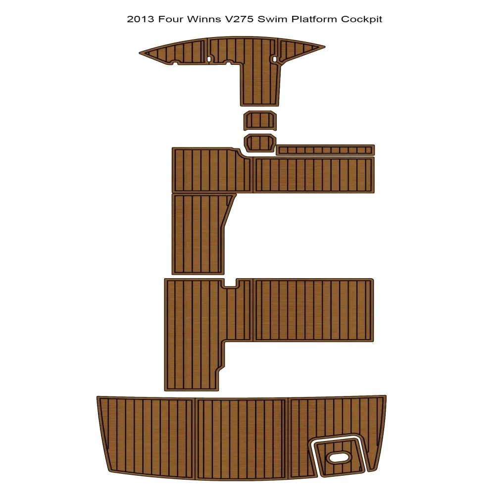 2013 Four Winns V275 Платформа для плавания Кокпита Pad Лодка Пена EVA Коврик палубы из