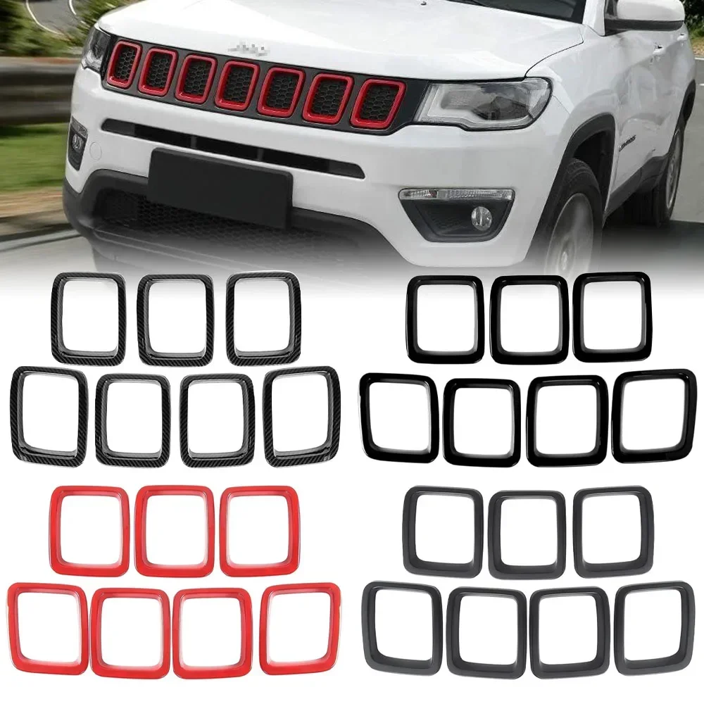 7 шт. передняя вставка сетчатый чехол гриль отделка решетка для гриля вставки