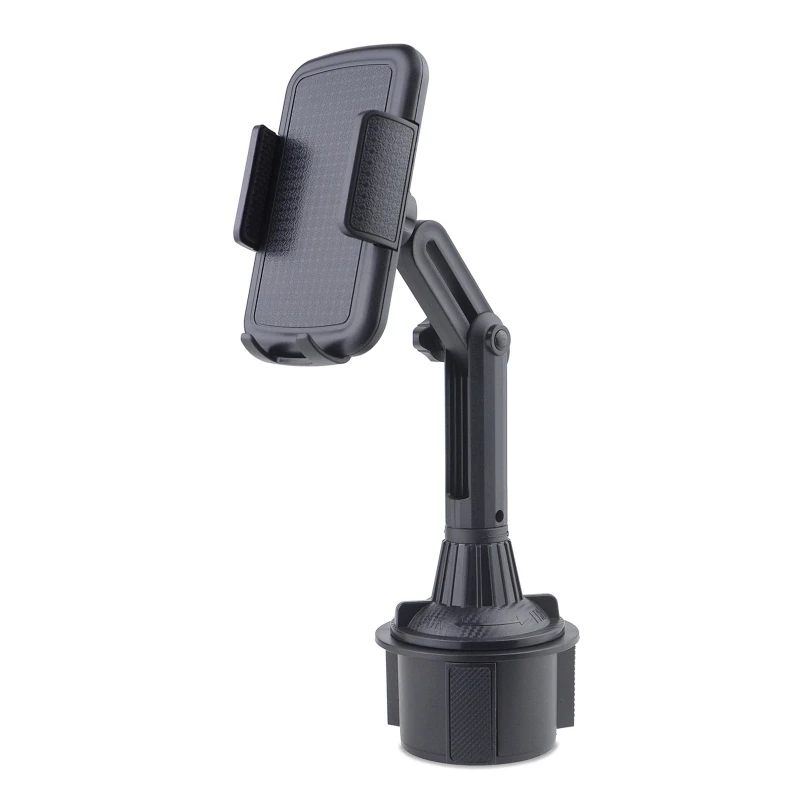 

360 Degree Car Cup Holder Mobile Phone Mount Adjustable Angle Height Stand for Smart 3.5-6.7" Cellphone Dropship