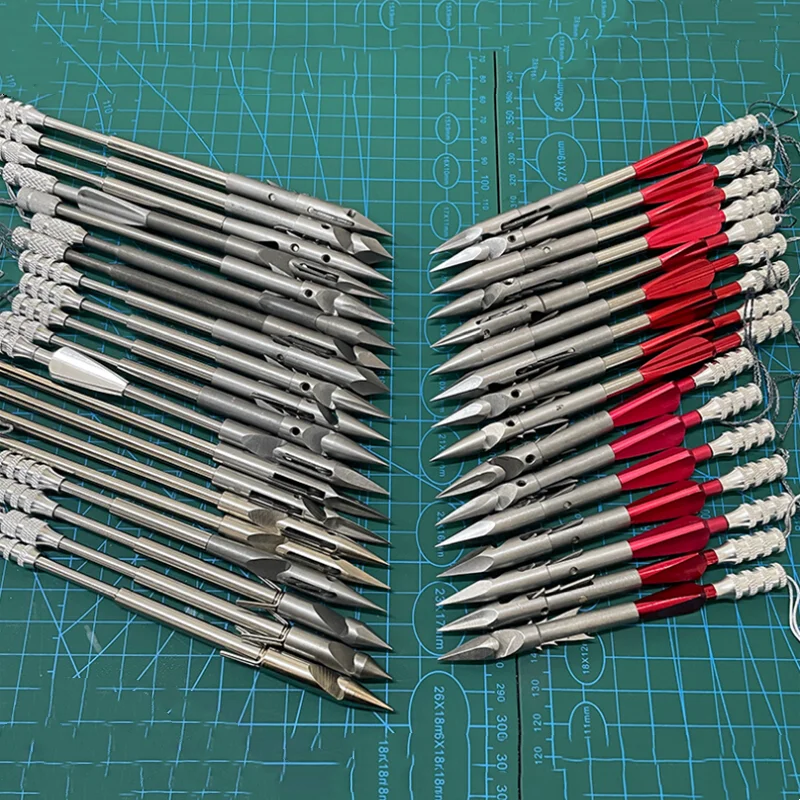 

Stainless Steel Broadheads Arrowhead Slingshot Catapult Dart Hunting Shooting Fishing Slingshot Fishing Arrows