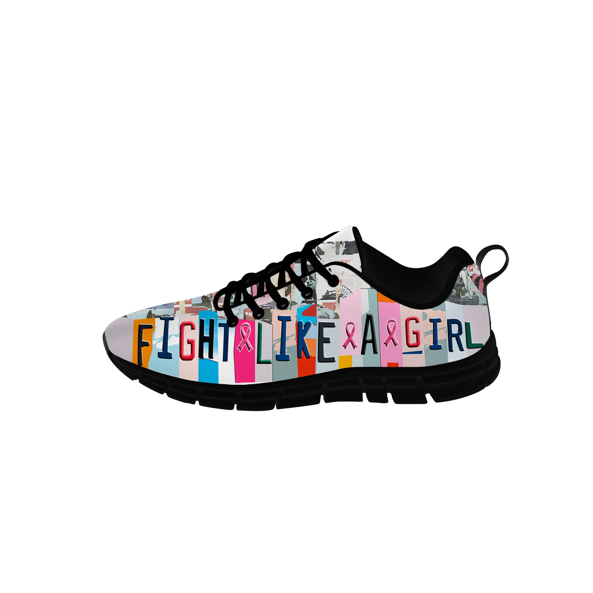 

Fight Like A Girl Sneakers Mens Womens Teenager Casual Shoes Canvas Running Cloth Shoes 3D Print Designer Lightweight shoe
