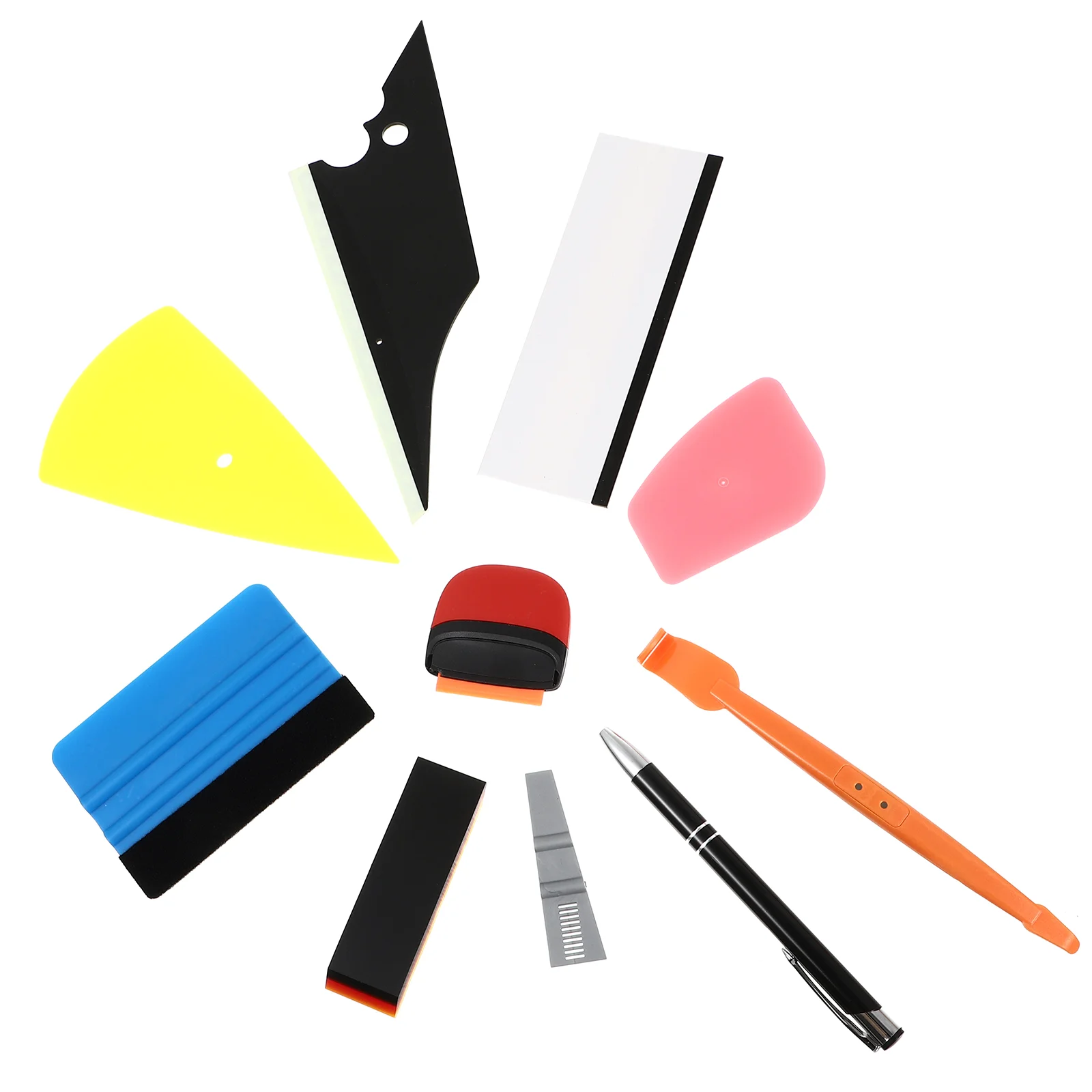 

10 Pcs Tools Car Vinyl Film Tools Car Window Film Tint Tool Window Tint Kit For Car Vehicle Wrapping