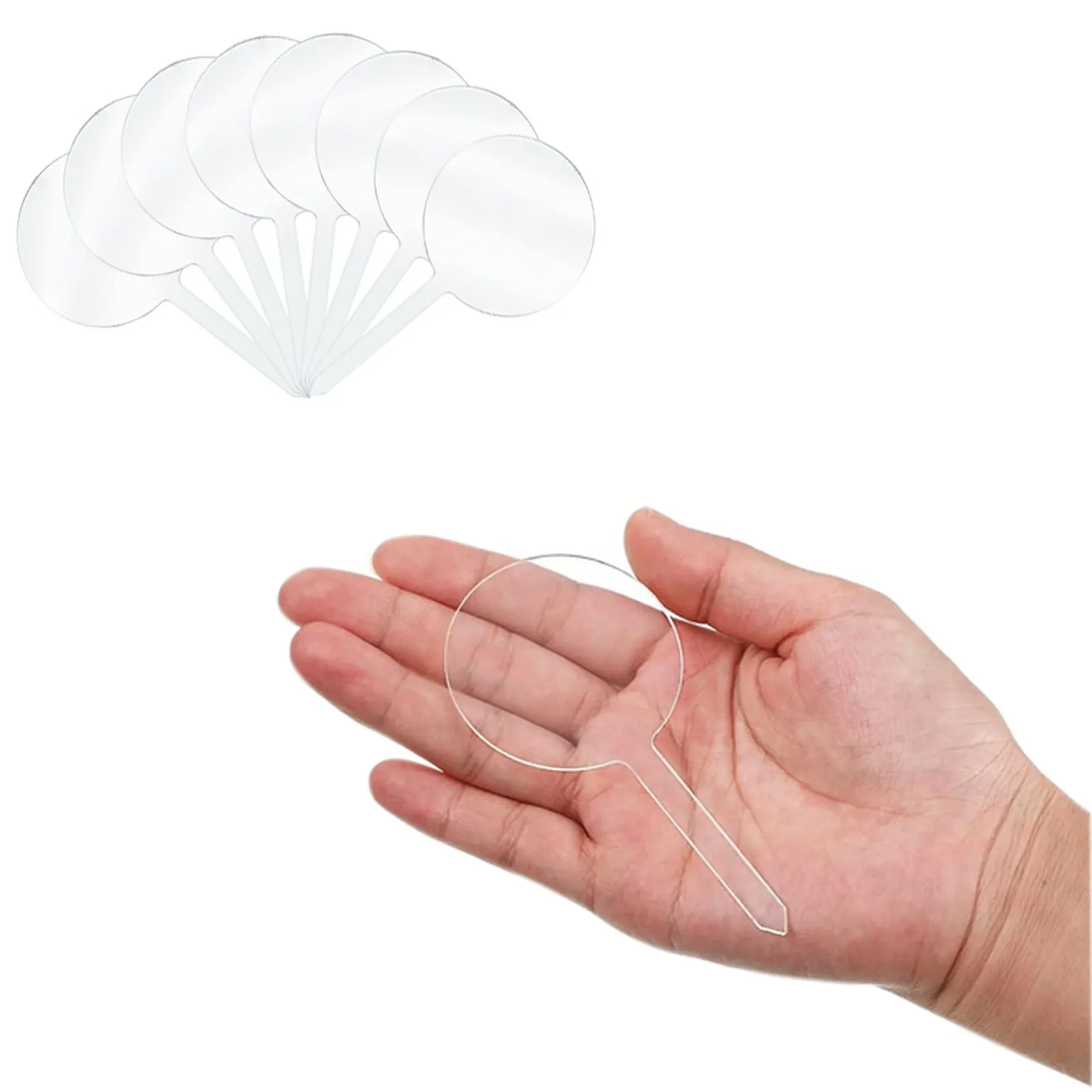 Пустой акриловый топ для кексов сделай сам круглый выбор палочки украшения дня