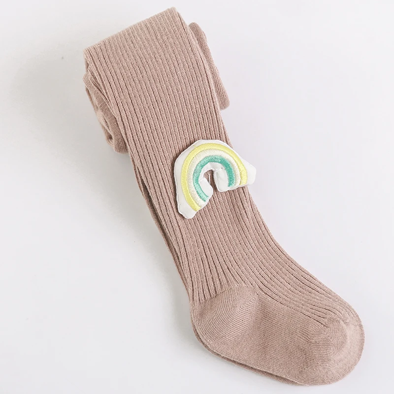 

Детские хлопковые радужные колготки для девочек, колготки для малышей, милые весенне-летние милые штаны для новорожденных, Детские аксессу...