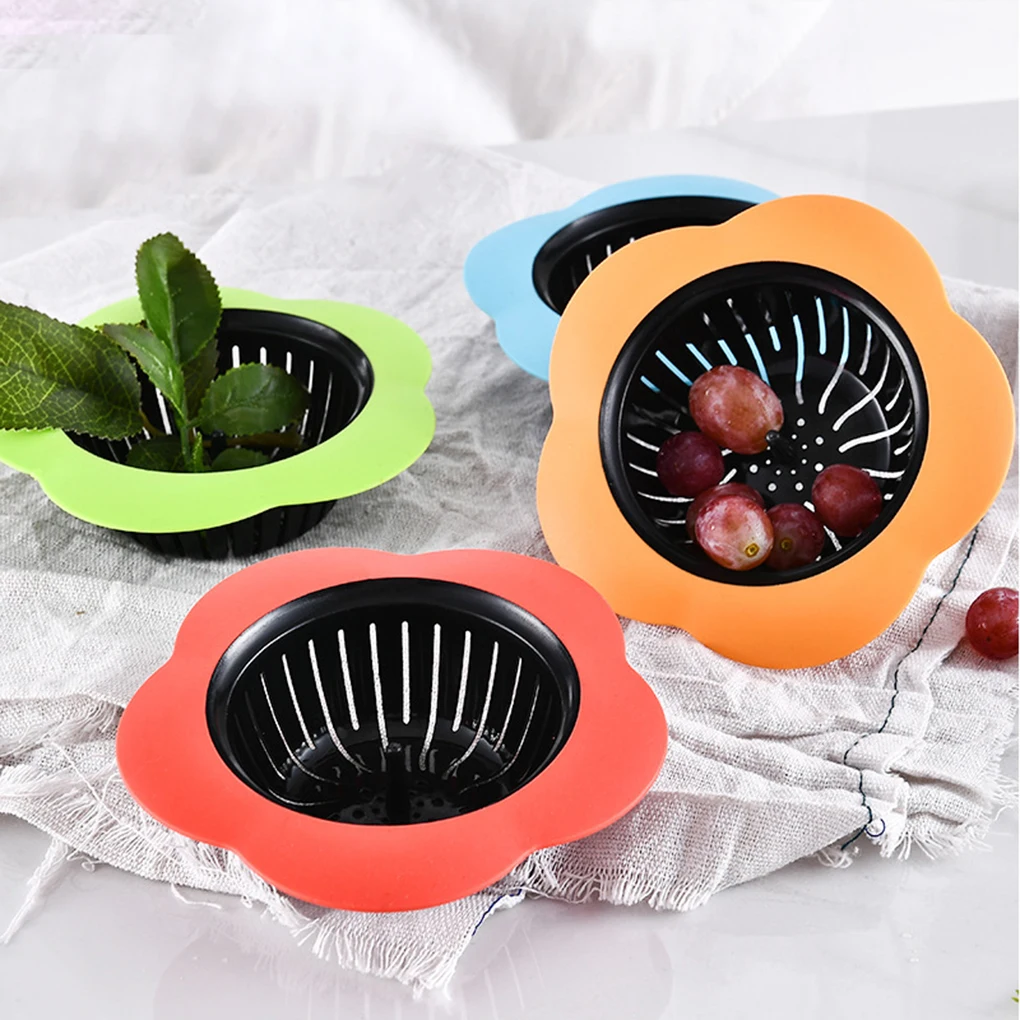 

Plum Shape Silicone TPR Sink Strainer Filter Water Stopper Floor Drain Hair Catcher Stopper Bathtub Plug Bathroom Accessories