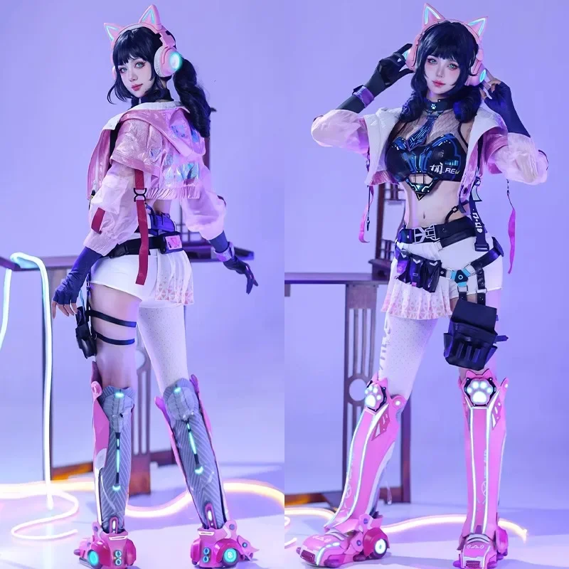 Женский костюм для косплея из аниме Naraka Bladepoint Shen Miao пикантная форма в стиле