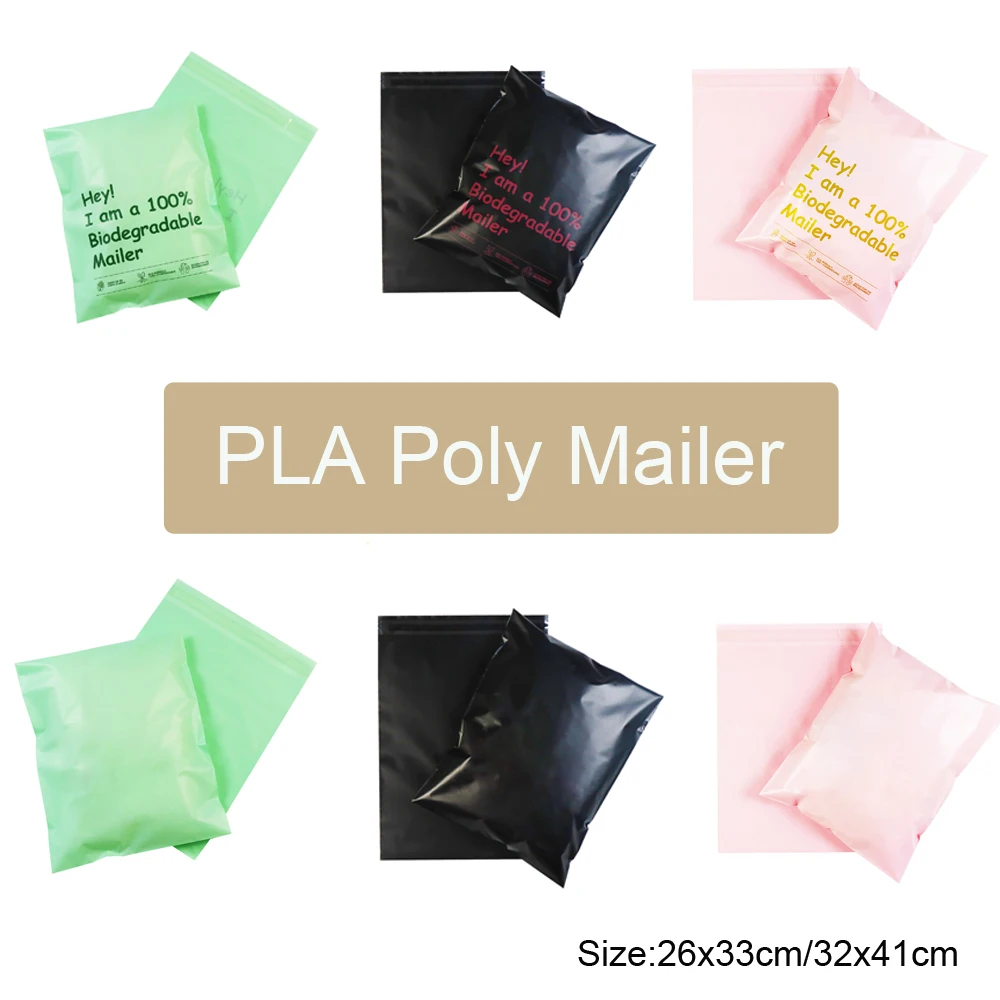 20Pcs Poly Mailers Compostable Mailers Recyclable Shipping Bags Reusable Shipping Envelopes Eco Friendly PLA Poly Shipping Bags