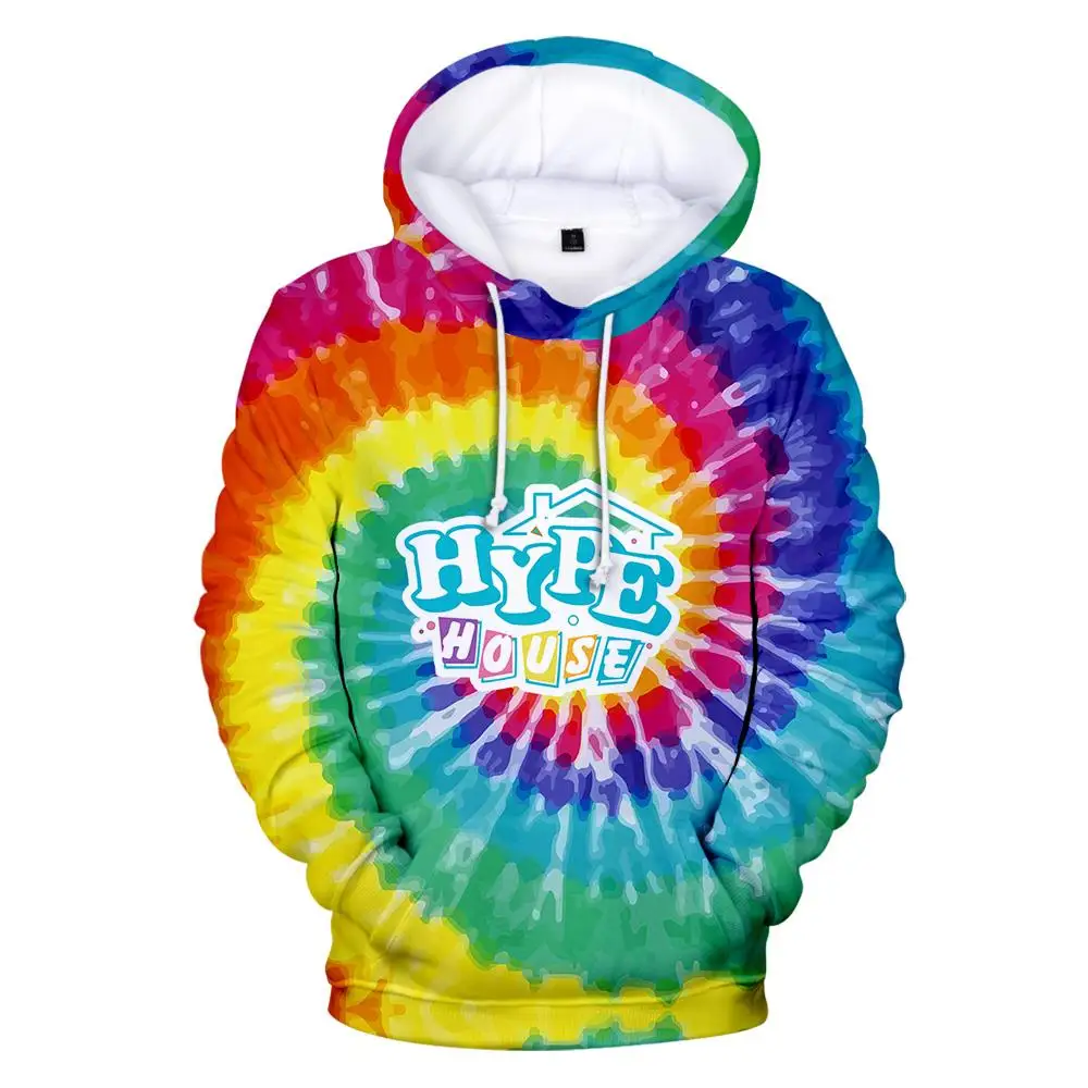 

Popular 3D The Hype House Hoodies Sweatshirts Men Women Fashion Tie-dye Kids Hoodie Autumn Winter Casual Hip Hop Pullovers Tops