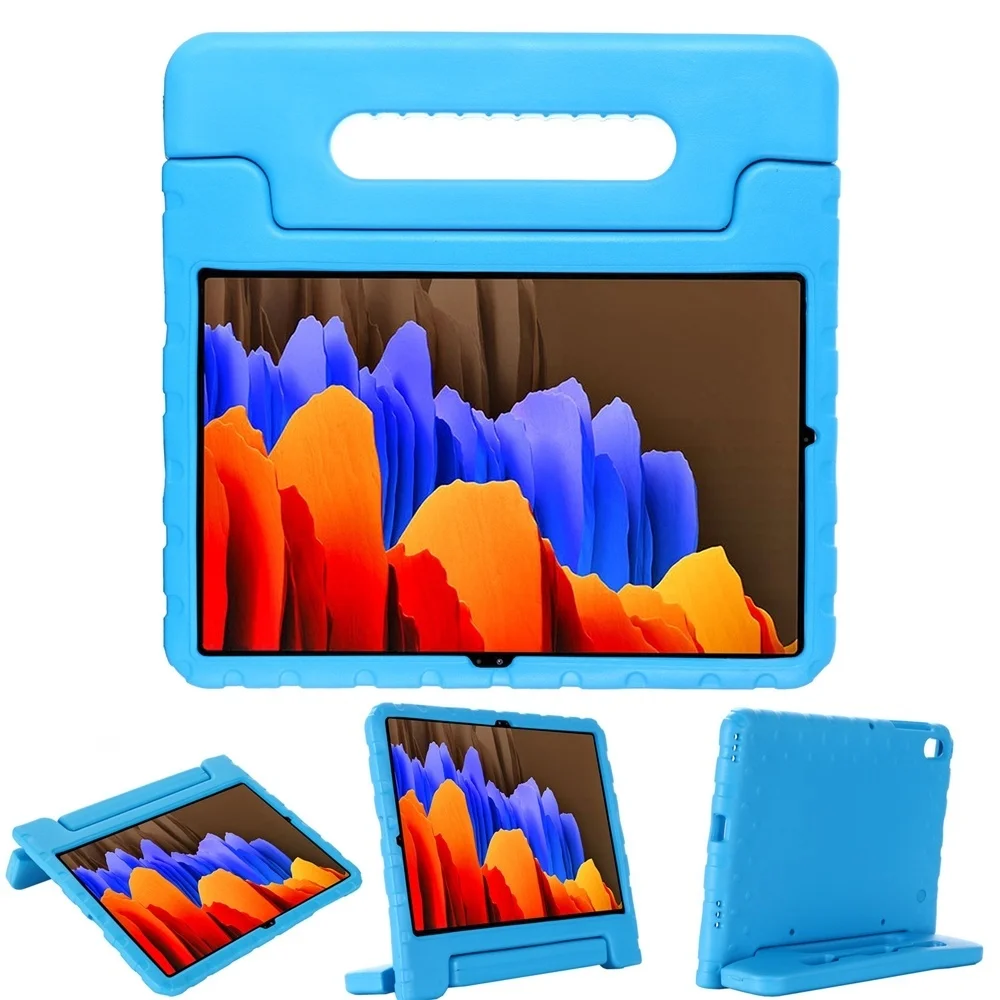 

Kids Case for Samsung Galaxy Tab S7 Plus SM-T970 SM-T975 12.4 inch Shockproof Light Weight Handle Stand Cover by XunyLyee