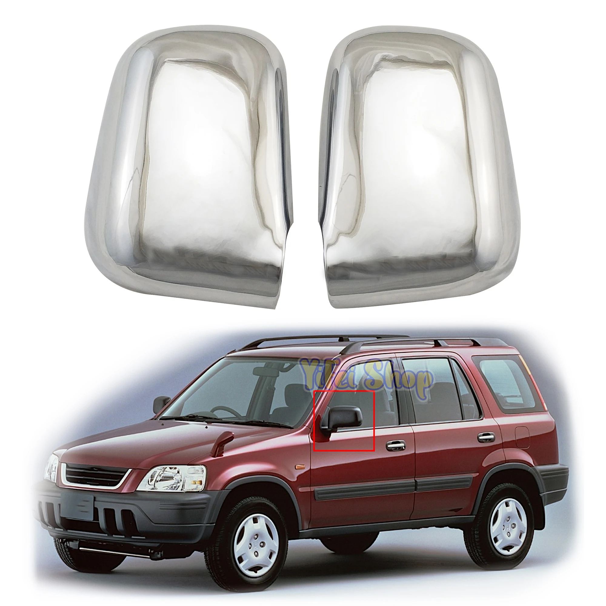 

Для Honda CR-V Crv 4WD 1996 1997 1998 1999 2000 2001 автомобильные хромированные аксессуары для зеркала заднего вида с покрытием обшивка для бокового зеркала