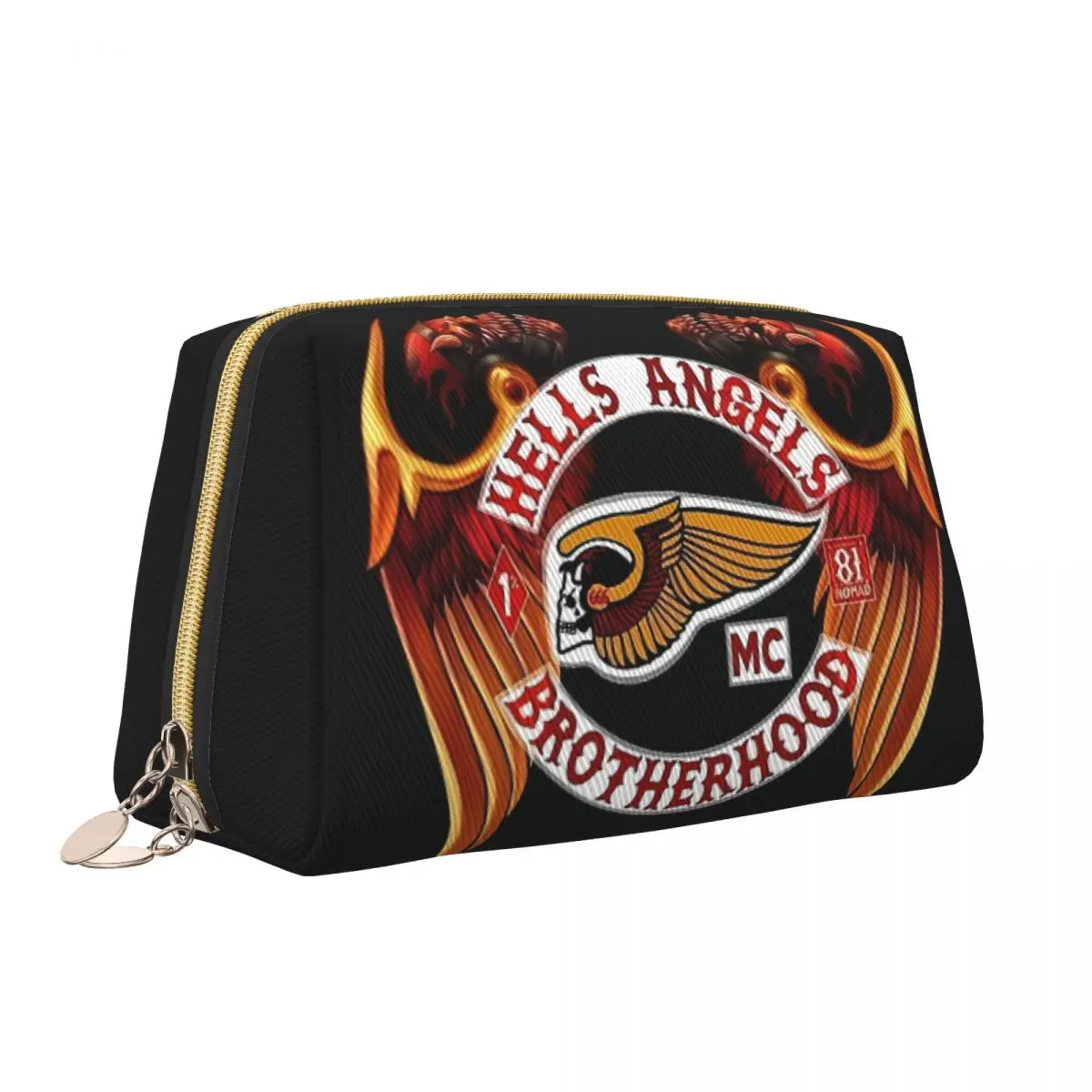 Женская сумка для макияжа с логотипом мотоцикла
