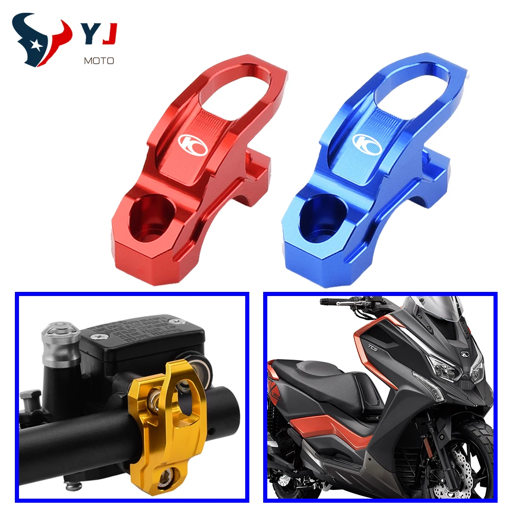 

For Kymco KRV 180 KRV180 Motorcycle Aluminum CNC Brake Master Cylinder Holder Clamp Bracket Bag Hook Helmet Hanger With Logo K