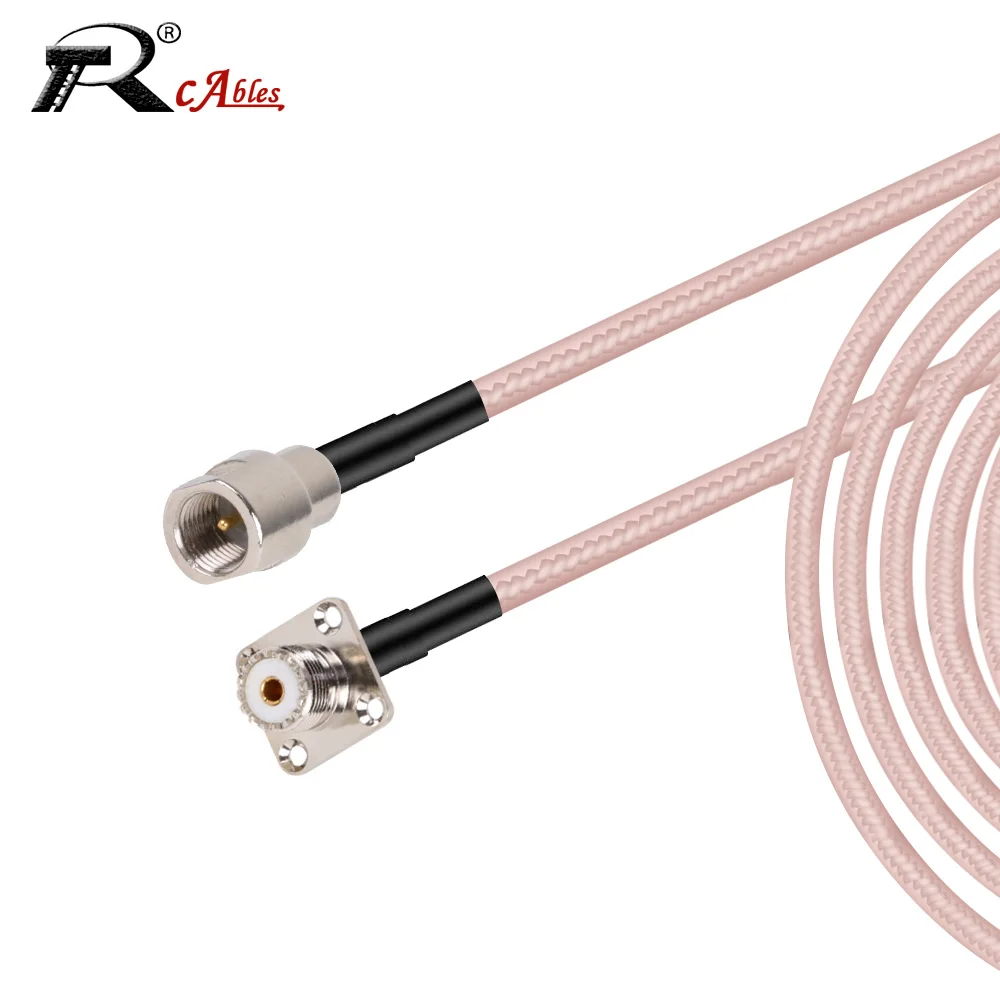 

FME Male to UHF Plane Female Adapter RG316 Pigtail RF Coaxial Antenna Extension Cable for Radio Ham Radio FM Transmitter 10-50CM