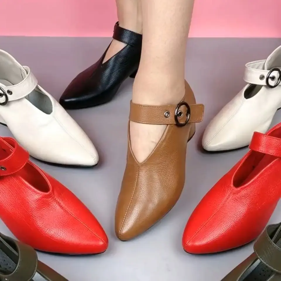 Designer V-ausschnitt Mary Jane Schuhe Boot Weibliche Top Qualität Frühling Leder Herz-Form Ferse Damen stiefel Plus Größe 43 frau Booties