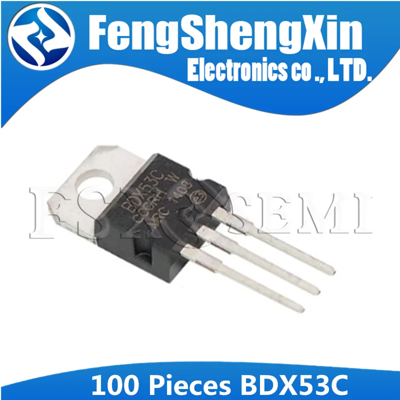 

100pcs/lot BDX53C TO-220 Silicon NPN Power Transistors