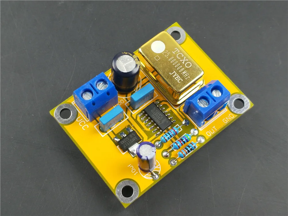 

25Mhz TCXO 0.1ppm Ultra precision Golden Active DIP14 Crystal Oscillator CLOCK power supply module for upgrade to HIFI AUDIO DAC
