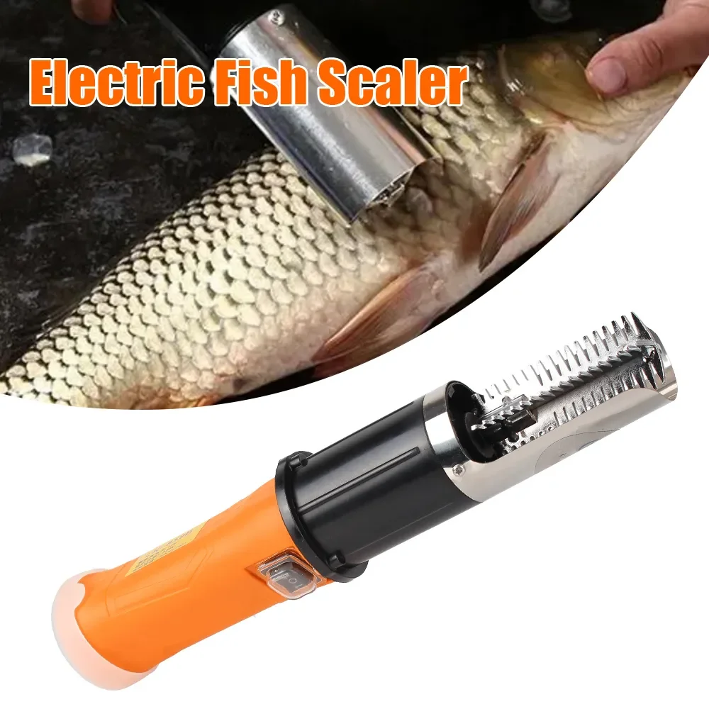 

Deluxe 6000 RPM Fish Scale Planer Scraper EU Plug Seafood Tools Fishing Scalers Fish Scaler Perfect for Removing Scales Easily.