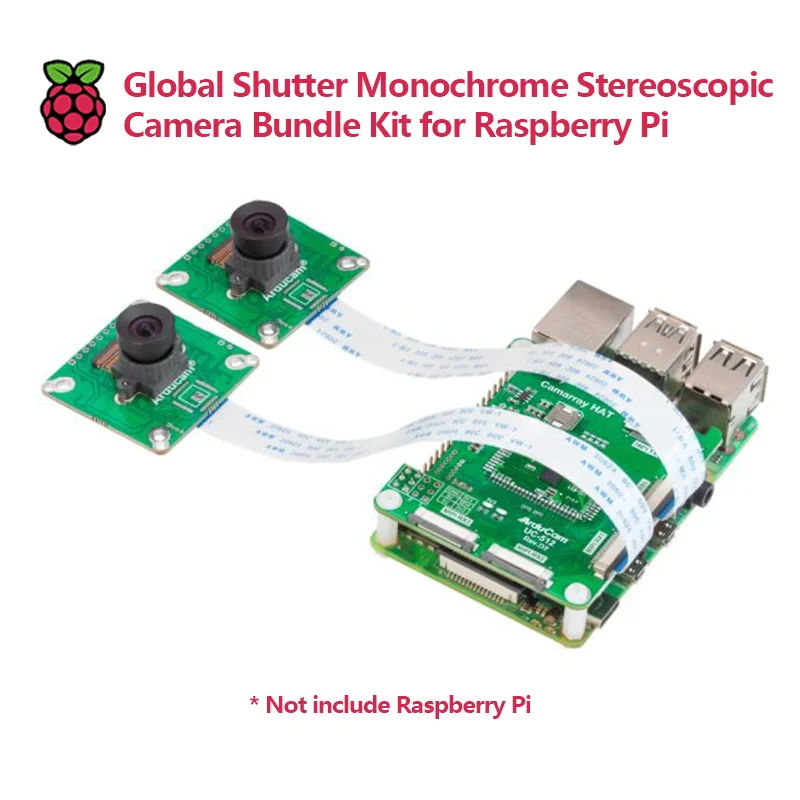 1MP * 2 OV9281 Комплект монохромной стереоскопической камеры с глобальным затвором