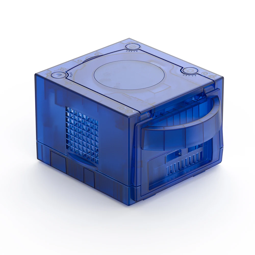 Фото TicKnot новейший прозрачный сменный чехол Drank Geen & Blue для Nintendo Gamecube, защитный чехол для игровой консоли NGC №3