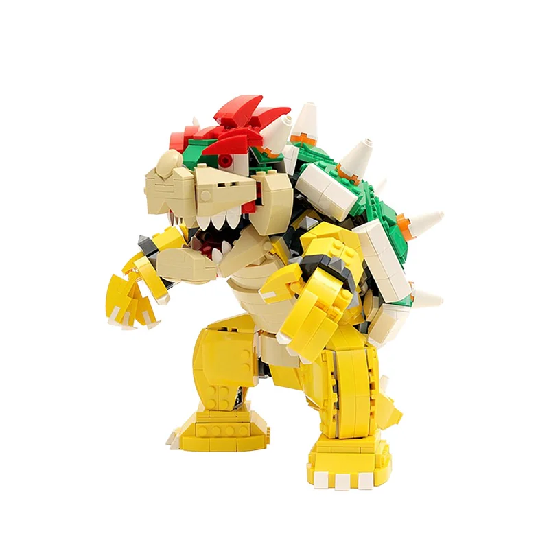 MOC Mini Sea Life рептилии DIY маленькие строительные блоки игра Bowser животные 3D модели