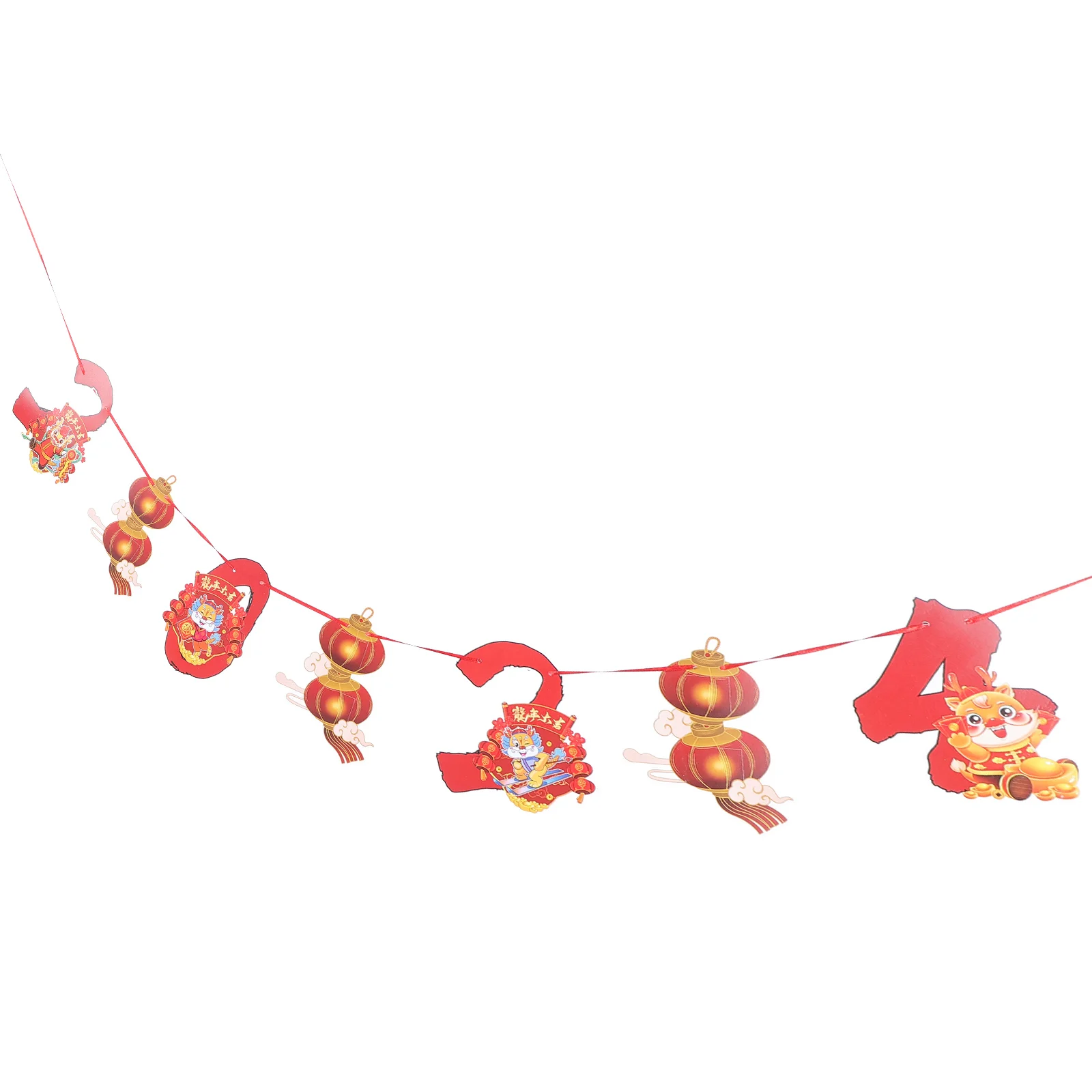 

Decor Party Decoration New Year Decorative Flag Pull The Banner Garland Paper Happy Banners Bunting Festival Yard