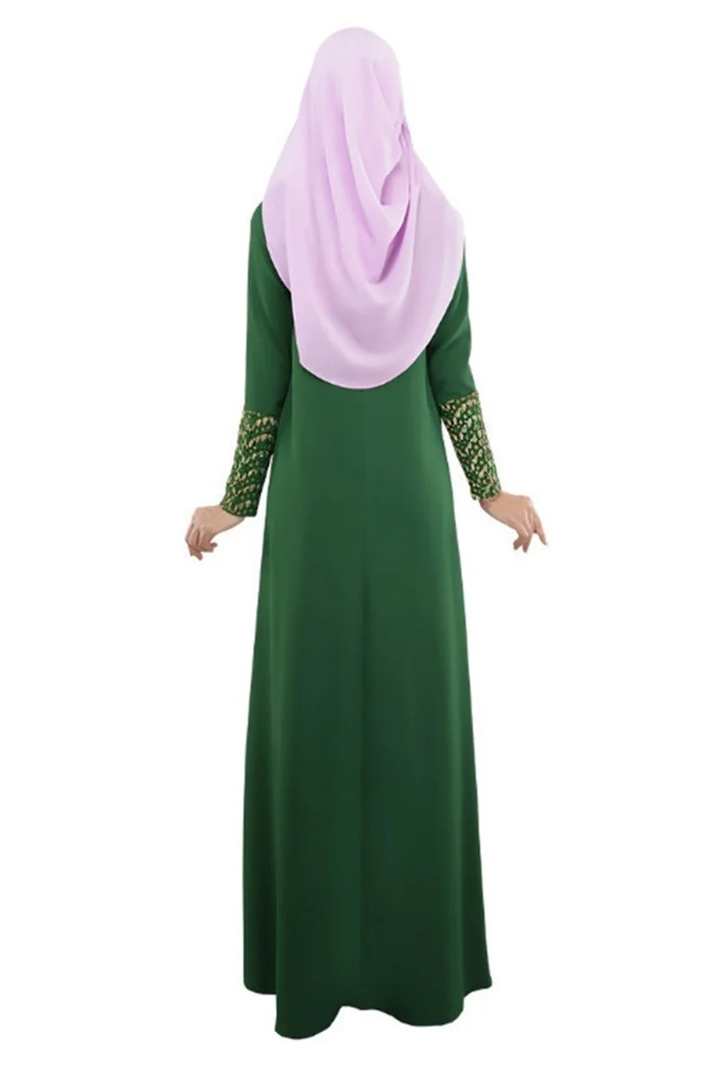 Elegant Muslim Dress Women Lace Dubai Abayas for Women Caftan Marocain Kaftan Islam Eid Mubarak Ramadan Robe Loose Abaya Dress
