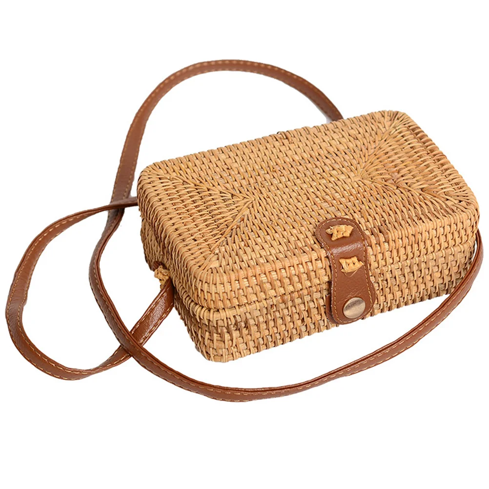 

Small Crossbody Rattan Bag Crossbody Hand Small Cross Body Bag Women Purses Handbag Miss