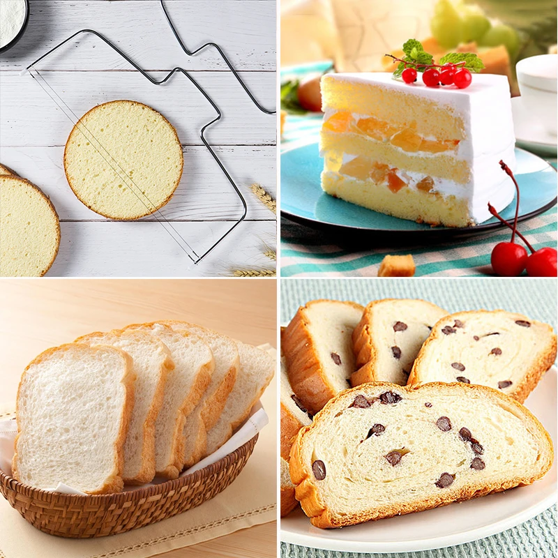

Cake Slicer Adjustable Wire Stainless Steel Cutter Cake Decorating Tools Pastry Butter Kitchen Accessiories Cooking Tool Gadgets
